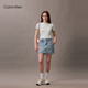 Calvin Klein [Chinesische Valentinstagsgeschenk] Umhängetasche Kettenbeutel Buchstaben Prise Flip CK Damenbeutel Crossbody Sattle Bag DH3240