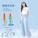 
Pitt Pitts Girls Summer Suit 2025 New Children's Sports Short Sleeve Trendy Summer Summer Clothes Big Children's Summer Clothes 18908 Gradient Blue 15262 Fantasy Color 170 cm