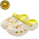 G.DUCKKIDS children's sandals for summer new style for boys and girls cartoon slim touching and anti-slip hole shoes for children's casual beach slippers gray 28