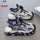 BOBDOG (BOBDOG) BOBDOG children's sports sandals boys' shoes 2025 new youth shoes non-slip boys beach shoes LY920K black blue 31 shoe inner length 19.8cm