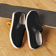 Huili Casual Shoes Herren alte Peking-Stoffschuhe Ein Fuß faule Schuhe Vielseitige Männerschuhe WXY (JS) -0510 Schwarz 42