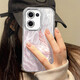 Applicable to opporeno13 mobile phone case pro feather yarn new 12 butterfly color ying 11 light luxury 10/9/findx8/7/a5pro/k12 women's model with lens film protection case Fine hole feather yarn-butterfly color ying 11 Reno13