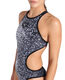 Arena Women's One Paints Swimsuit Technical Back Seamless Women's Swimsuit Black White/Black 36