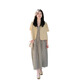 HUALIN Fashion Summer Nuevo blazer de manga corta Vestido a cuadros Retro Conjunto de dos piezas de dos piezas Femenina 9720 Camina amarilla crema [Single Piece] M Recomendado 100 Jin [Jin iguala 0.5 kg] o menos