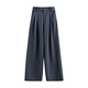 Chuyu pantalon décontracté pour les femmes au printemps 2025 Intelligence élevée Grey High Toop Tempage long Tempérament Pantalon de banlieue