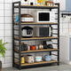 Küchenbedarf, Gewürze, Microwave-Ofen-Lagerregal, TS-Rack, mehrschichtige bodenstehende Topfspeicherregal, Schrank für Schrank, 5. Stock 10030