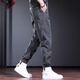Guxiansen Arbeitshose Männer lose Hosen Männer Frühling und Sommer Neue Small-Foot-Casos-Hosen Herren Harem Hosen Herren Lange Hosen Grün 3xl [Empfohlenes Gewicht 170-190jin [Jin gleich 0,5 kg]]