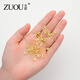 Zuoou pin mini small anti-glare artifact tightening buckle clothing collar fixed buckle invisible anti-glare buckle brooch black 10 pieces