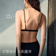 Suji Liangpin Small French Flower Buds French Triangular Cup Sexy Lace Breathable Underwear Women's Deep V Bra Thin Backless Summer Backless Man Yue White French Small Flower Buds Sexy Anti-bulge M (75A,750B,75C)