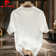 Pierre Cardin Traje de pareja de alta gama camiseta de verano 2025 NUEVA SUMMER SUPER HOT Internet Celebry Pure Cotton Special de manga corta para hombres Black [frontal grande K1049 Rose rojo simple L Recomendado 120-140Jin [Jin iguala 0.5 kg]