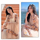
Sui Can scarf for women in summer desert travel sunscreen shawl ethnic style teaka salt lake scarf fashion cotton linen scarf headscarf embroidery [bemore] scarf 1 set