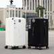 Plover New Trolley Case de 26 pulgadas Superidad Super Capacidad Wheel Universal Internet Malasa de celebridades Mengrosados ​​engrosados ​​de 30 pulgadas Milky White 829 [Rueda de freno de absorción de choque de primavera] 22 pulgadas de 22 pulgadas