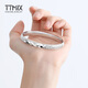 TTMIX women's pt950 platinum bracelet with temperament, rhombus-shaped platinum bracelet, birthday gift, 58mm, weight 28.76g, width 7.7mm