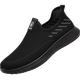 
Old man's head (LAORENTOU) mesh shoes men's 2025 summer new breathable mesh shoes flying knit sneakers middle-aged dad shoes XYR15933 black 38
