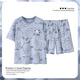 
Jingpufei sweet pajamas for women in summer short-sleeved cute home clothing set 2025 Guangzhou Thirteen Lines 683 Sleeping Dogs, average size 4XL code [Suggested 172-200Jin [Jin equals 0.5 kg]]