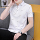 Playboy Summer Polo Shirt masculin à manches courtes à manches courtes T-shirt T-shirt T-shirt Brand Tops Men's Tops Business 679 Black M (approprié: 100-120Jin [Jin est égal à 0,5 kg]))