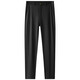 2025 Summer delgado de la marca de alta gama Pantalones casuales para hombres Pantalones de negocios de seda de mulberry Navy 5012 32 Tamaño igual