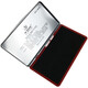 Qianbian Quick Dry Printing Platform Pequeño rojo Segundo tinta seca Square Round Blue Indonesian Seal Company Stamp Medium 9892# Plataforma de impresión Azul [Enviar aceite de impresión]