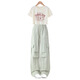 
Pitt Pitt Girls Summer Set 2025 New Children's Short Sleeve Worksports Summer Clothes Cool and Smoothing Big Children's Girls Clothes 15265 Green + 9937 meters white 160 cm