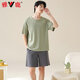 El algodón de algodón puro de pijama para hombres yalu para hombres delgados delgados de manga corta se puede usar ropa casera casual de ropa para niños de gran tamaño 42M13601 XL [Peso recomendado 120-140Jin [Jin equivale a 0.5 kg]]]