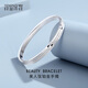 Misu pt950 platinum bracelet for women, platinum closed round bracelet, shiny car flower, glossy finish, birthday gift for girlfriend, customized other Specifications, contact customer service