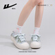 
Huili women's shoes new style of women's breathable and cute thick sole versatile white shoes for women 5022Z blue/green 37