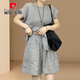 Pierre Cardin Small Fashion Casual Anzug 2025 Sommer Europäer Lose große Frauen-Shorts tragen einen kompletten Set Grau 2xl [Empfohlen 130-150 Jin [Jin entspricht 0,5 kg]]