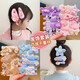 
Children's hairpin cute plush hair card new style for girls' bangs hair accessories plaid hair clip headdress Q684 pink melody