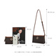Satchi [Nouveau produit] sac pour femmes PVC Presbyterian Bag Fashion Commuter à une épaule Cossbody Bag cadeau à ma femme 618 Brown / Yellow-Brown