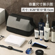 ToMill toiletry bag men's business trip portable storage bag travel toiletry storage bag waterproof dry and wet separation large capacity cosmetic bag British-standard style-grey