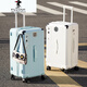 Plover New Trolley Case de 26 pulgadas Superidad Super Capacidad Wheel Universal Internet Malasa de celebridades Mengrosados ​​engrosados ​​de 30 pulgadas Milky White 829 [Rueda de freno de absorción de choque de primavera] 22 pulgadas de 22 pulgadas
