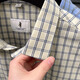 CAR CLÁSICO 100% Pure Cotton Summer Nuevo hombre de manga corta Masca Business Casual Plaid Malyved Men's Shirt Middle-Eby y Young AN15271 Caki XL