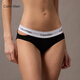 Calvin Klein Unterwäsche [Moderner Gravity Belt] Damen CK Jacquard Sexy Hollow Bikini Unterwäsche für Frauen QF7201AD UB1-Space Black M.