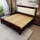 
Laisda new Chinese style black gold solid wood bed master bedroom 1.8 meters double high-end light luxury wedding bed YF9904 1.8 full bed