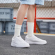 
Jordan men's shoes, sneakers, leather-faced Air Force One casual versatile thick sole height-enhancing white shoes
