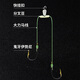 Huliqiang quick-hook ultra-short sub-line double hook Dalima 8cm finished anti-winding mud carp Meizhou fishing method Iseni fish hook quick-hook short sub-line double hook Iseni 5#/6 pay