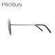 Gafas de sol de baosheng nuevos hombres y mujeres espejo sapo sapo simple espejo polarizador simple aleación de memoria PS7027-7029 PS7029C19_Titanium Black_lens Gray__Fit para la cara