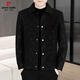 
PIERRE CARDIN2025 autumn and winter new men's casual fashion lapel letter jacket versatile trendy jacket 826 black 826 guarantee M (95-115Jin[Jin equals 0.5 kg])