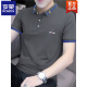 Romon (Romon) Camisa de polo bordado de algodón de algodón de cuentas para hombres Camiseta de manga corta delgada para la cubierta de la solapa de verano en la camiseta de media manga transpirable S5012 Modelo de hierba verde 2XL adecuada para 145-160Jin [Jin iguala 0.5 kg]