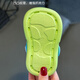 Tiaodegao Sandales pour enfants Chaussures de trou d'été Girls d'été Indoor Anti-Slip Cartoon garçon sandales pour bébé de taille moyenne portant à l'extérieur de la plage Chaussures de trou pour enfants [Bébé Green Dinosaur] 24/25 [Longueur de chaussure 15cm]