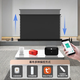 Zhuzhe Electrical Scene Upgrade Home Theater Set Full Set of Living Room and Bedroom Machine [with 725 Projector] Audio Model 8K Carbon Crystal Light Resistance + 725 Projector 110 Inch [Package Installation]