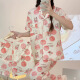 
Hanrui spring and summer pajamas for women cartoon milk silk three-piece set home clothes FS 14124 170 M