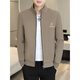 
Lemon jacket men's spring and autumn trendy men's casual jacket 2025 new youth spring windbreaker high-end lapel top khaki 695 single size L about 105-120Jin [Jin equals 0.5 kg]