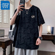 真维斯青少年短袖t恤男2025新款夏季潮牌半袖体恤初中高中学生夏装上衣 10348/693米色 L