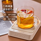 BRUNO Heating Coaster Constant Temperature Coaster Electric Heating Coaster Hot Milk Constant Temperature Heater Milk Warmer Insulation Base Tea Coaster Health Kettle Gift Retro Red BXM201