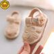 G.DUCKKIDS summer 1-2 year old female baby shoes Baotou soft sole toddler shoes 6-12 months baby hollow anti-slip toddler sandals XKA012 pink 16 inner length 11.5 cm