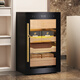 Vinocave cigar cabinet small household constant temperature and humidity controlled eggplant inverter compressor with fingerprint lock imported V5 inverter system + smart cigar cabinet upgrade 2