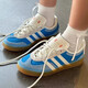 阿迪达斯 （adidas）originals Gazelle 白黑粉防滑耐磨板鞋IE7002 IF1809 灰蓝坏兔子 IF9734 42 正常尺码