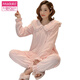
Modal coral velvet pajamas for women in winter thickened velvet cute suit flannel princess style women's home clothes autumn and winter XT-9923# M