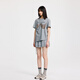 RE VAN Rui Fan New Product Designer Fun Gray T-shirt Skirt Suit RL32403201 Gray M /38